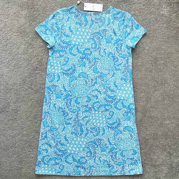 *NWT* Lilly Pulitzer Etta V-Neck Short Sleeve Dress Resort White Goombay Grooves - Picture 14 of 16